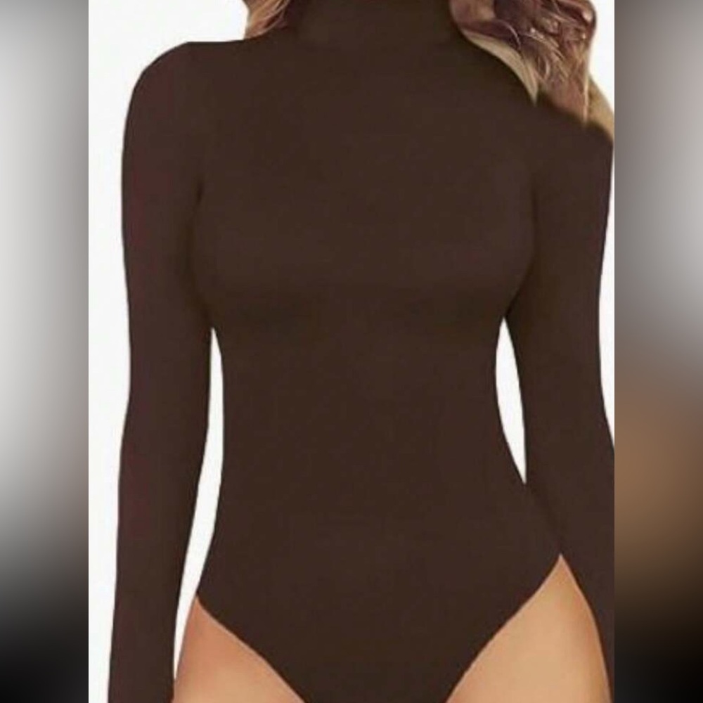 Elegant Brown  Women's Top Bodysuit